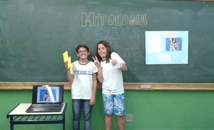Apresentação dos trabalhos sobre mitologia grega